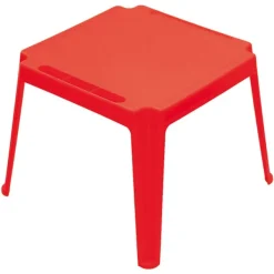 SUN and SPORT Table Carree Enfant Rouge- Tables Et Chaises De Jardin