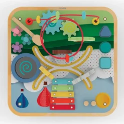 WOOD N PLAY Table D'Activités Les Animaux De La Foret- Jouets À Emboîter, À Empiler