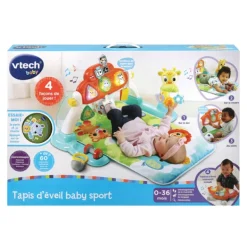 VTech Tapis D'éveil 4 En 1 - Baby Sport- Tapis D'éveil