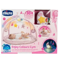 Chicco Tapis D'éveil Colors Gym Rose- Tapis D'éveil