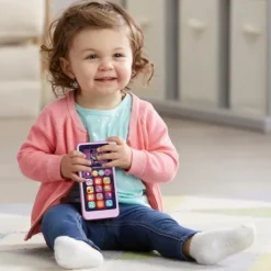 VTech Ordinateurs Et Jeux Interactifs|Telephone Educatif Emoti'Fun Rose