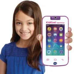 VTech Telephone Kidicom Advance Blanc Et Rose- Tablettes Et Téléphones