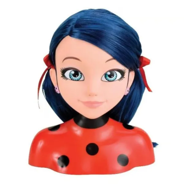 Bandai Tete A Coiffer Lady Bug Miraculous- Coiffure & Maquillage
