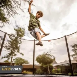 Exit Toys Trampolines|Trampoline Enterre Dynamic 427Cm Avec Dalles