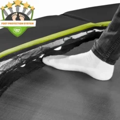 Exit Toys Trampolines|Trampoline Enterre Silhouette 2,44 M Avec Filet Vert