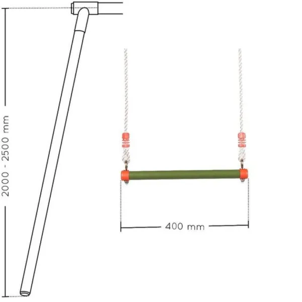 Soulet Trapeze En Metal Pour Portique- Balancoires Et Portiques