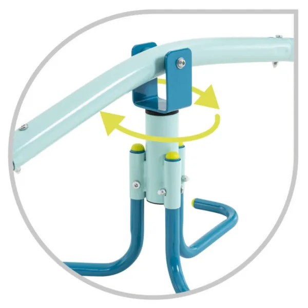 SUN and SPORT Trebuchet En Acier 2 Places Rotatif - 171 Cm- Trébuchets Et Jouets À Bascule