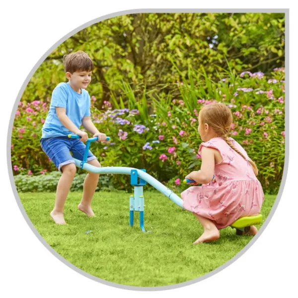 SUN and SPORT Trebuchet En Acier 2 Places Rotatif - 171 Cm- Trébuchets Et Jouets À Bascule