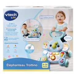 VTech Trotteur Elephanteau Trottino- Porteurs & Jouets À Bascules