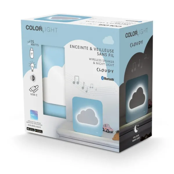 Bigben Veilleuse Enceinte Nuage- Veilleuses