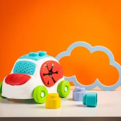 Clementoni Voiture Sensorielle D'éveil - Clemmy- Jouets À Emboîter, À Empiler